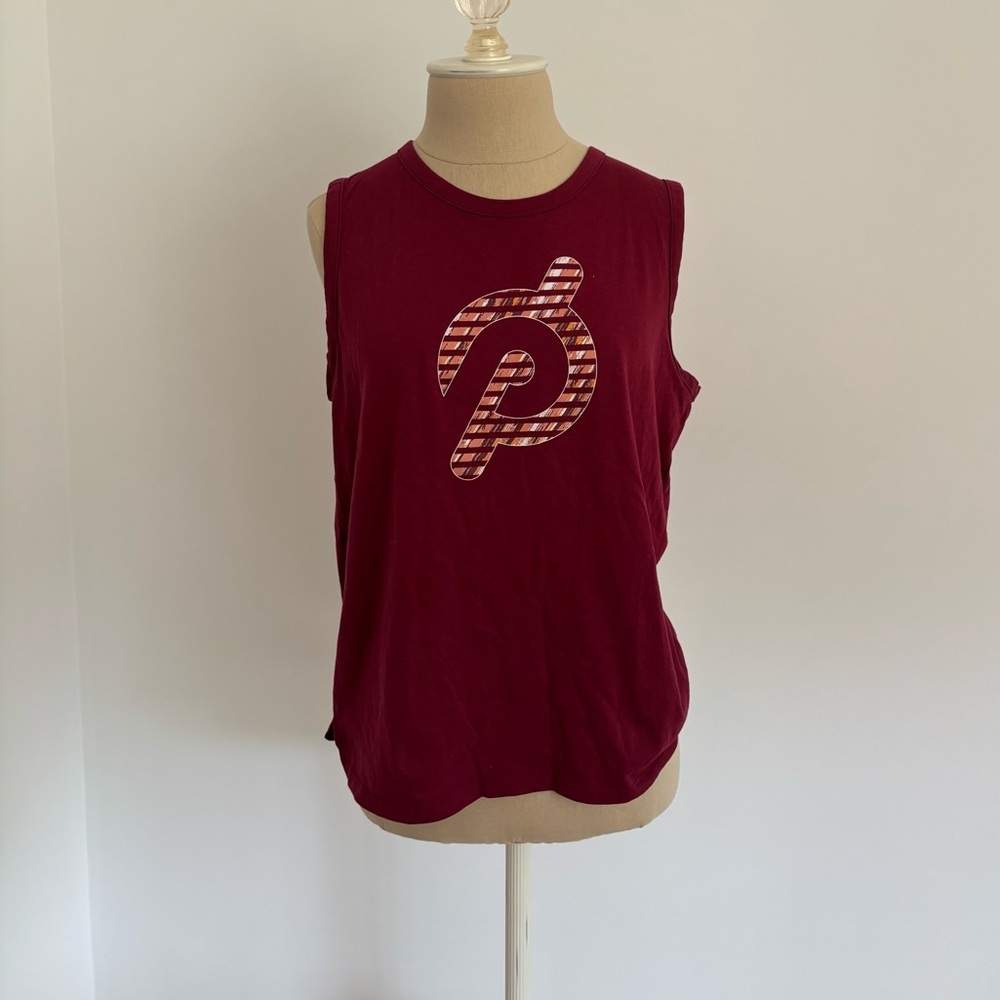 Peloton Tank Top Maroon Activewear M